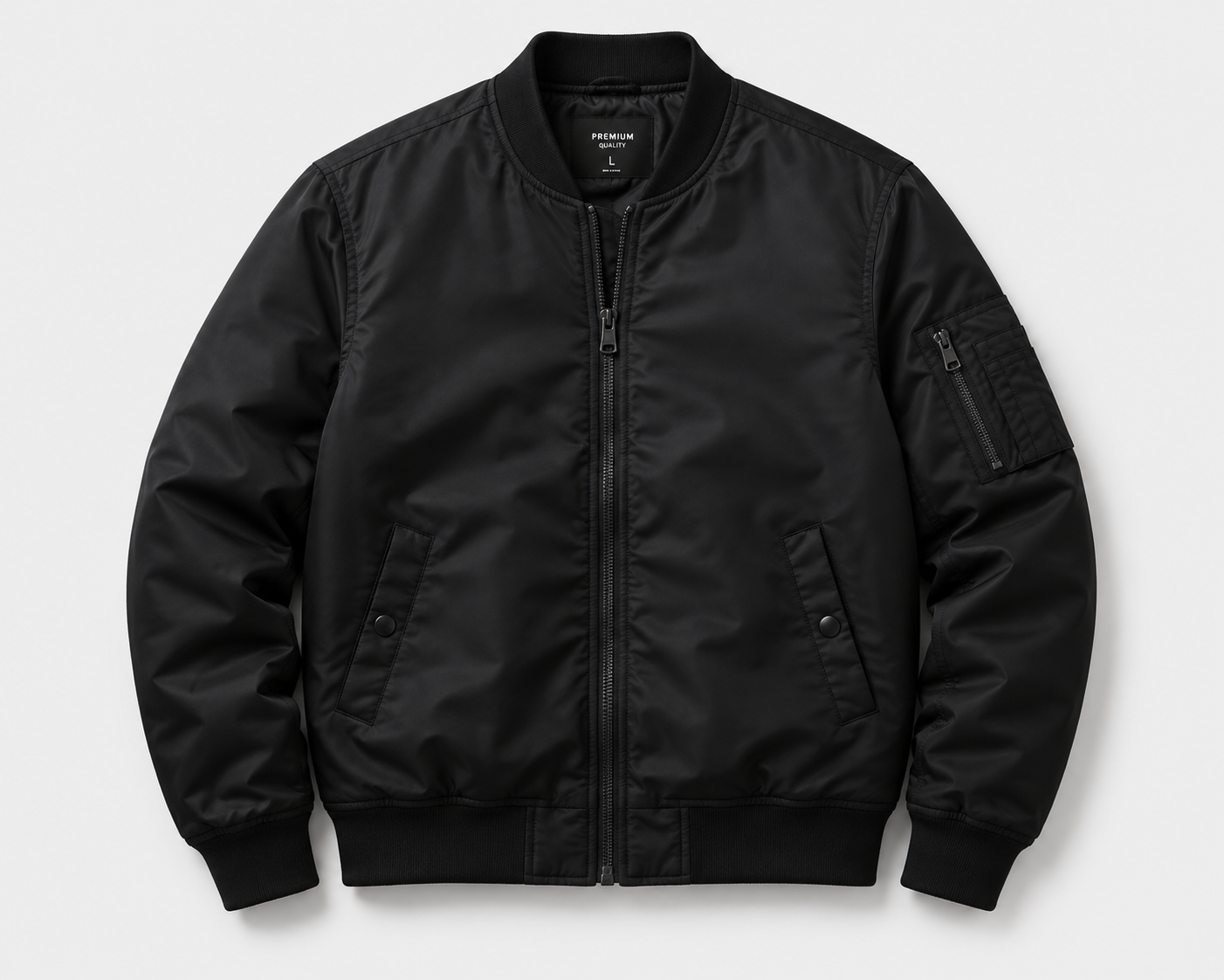 Jaket Bomber Hitam